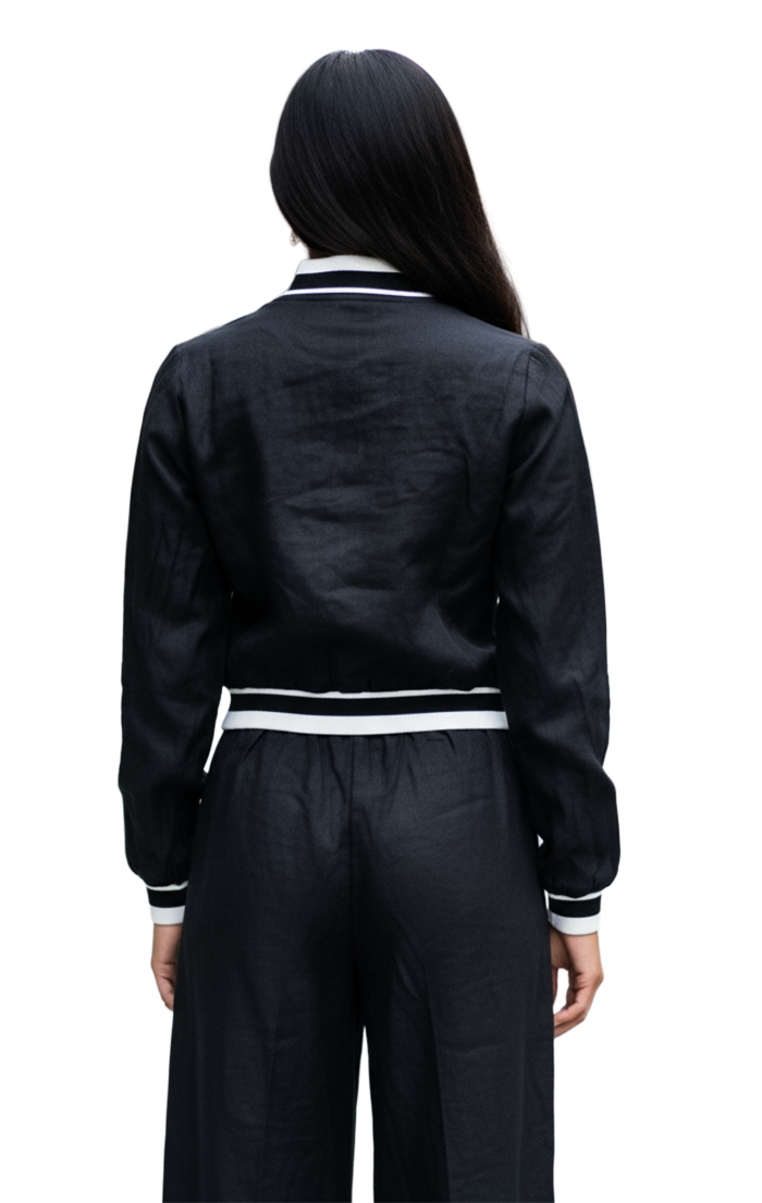 Black linen Jacket
