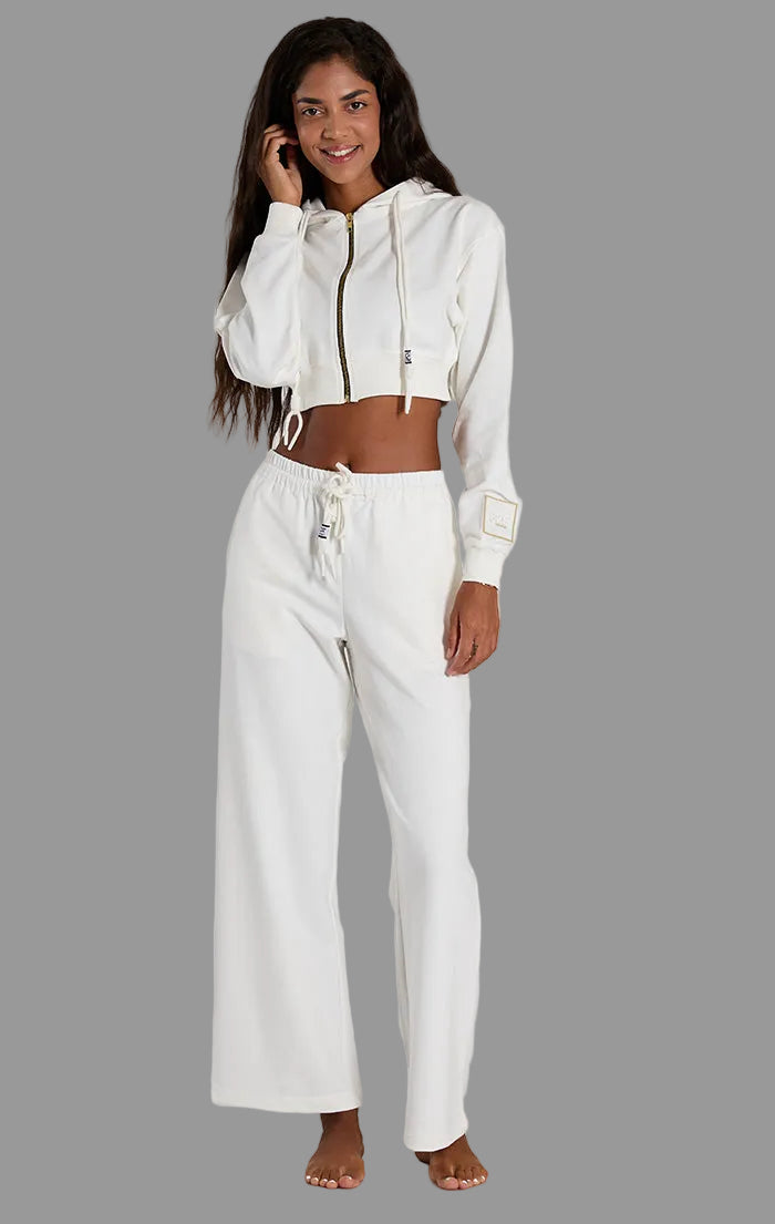 BARELINE- CREAM WIDE WIDE PANT