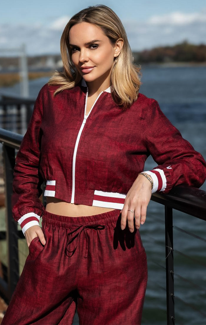 Linen Jacket-Wine Seduction