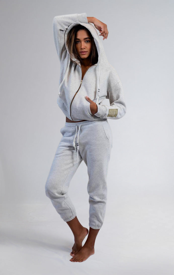 CLOUD HUG HOODIE-Lt Heather Grey