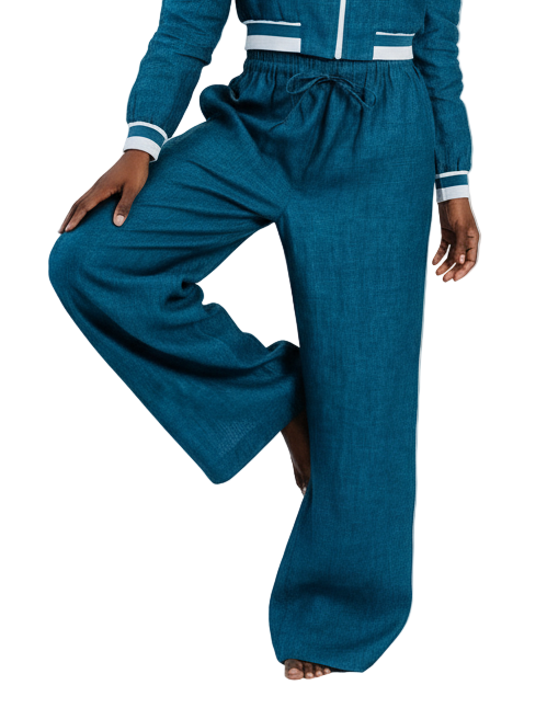 Emerald Linen Pant