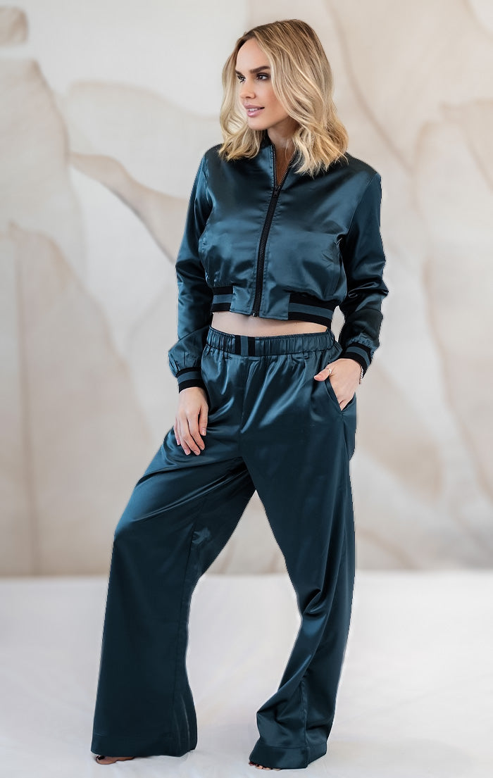 Flash Deep Teal Wide Pant