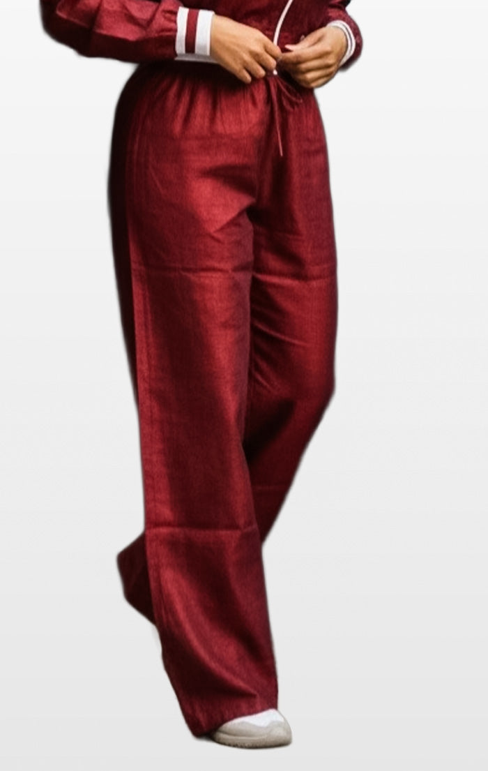 Linen Pant- Wine Seduction