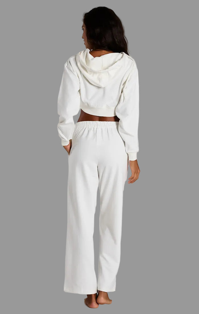 BARELINE- CREAM WIDE WIDE PANT