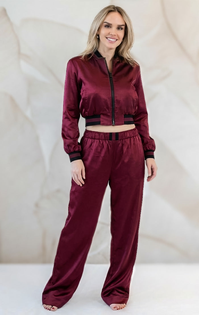 Flash Deep Wine Red Jacket