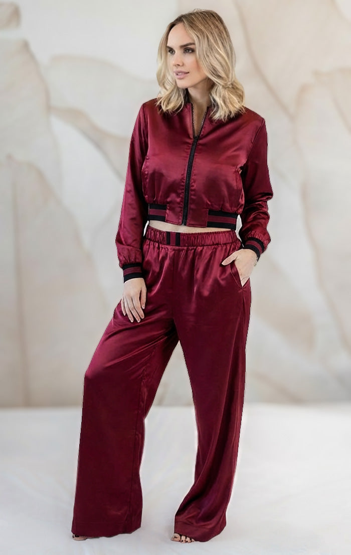 Flash Deep Wine Red Jacket