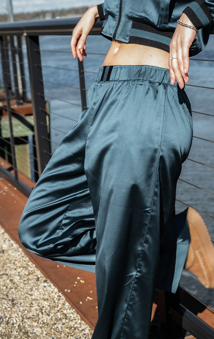 Flash Deep Teal Wide Pant