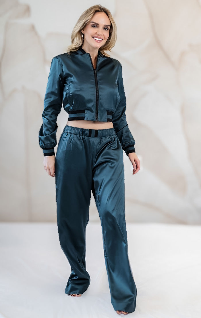 Flash Deep Teal Wide Pant