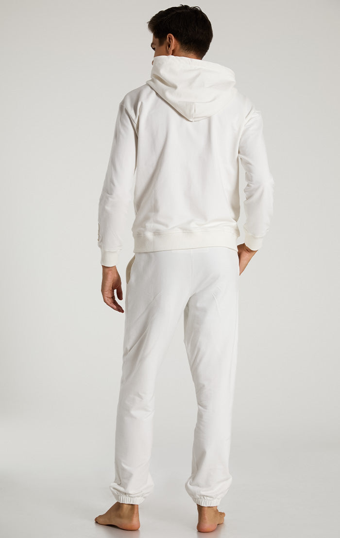 White Lightest French Terry Hoodie - Men