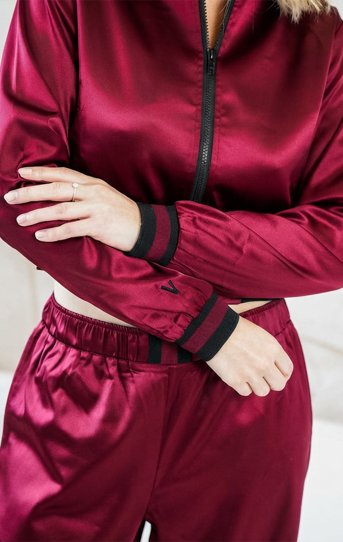 Flash Deep Wine Red Jacket