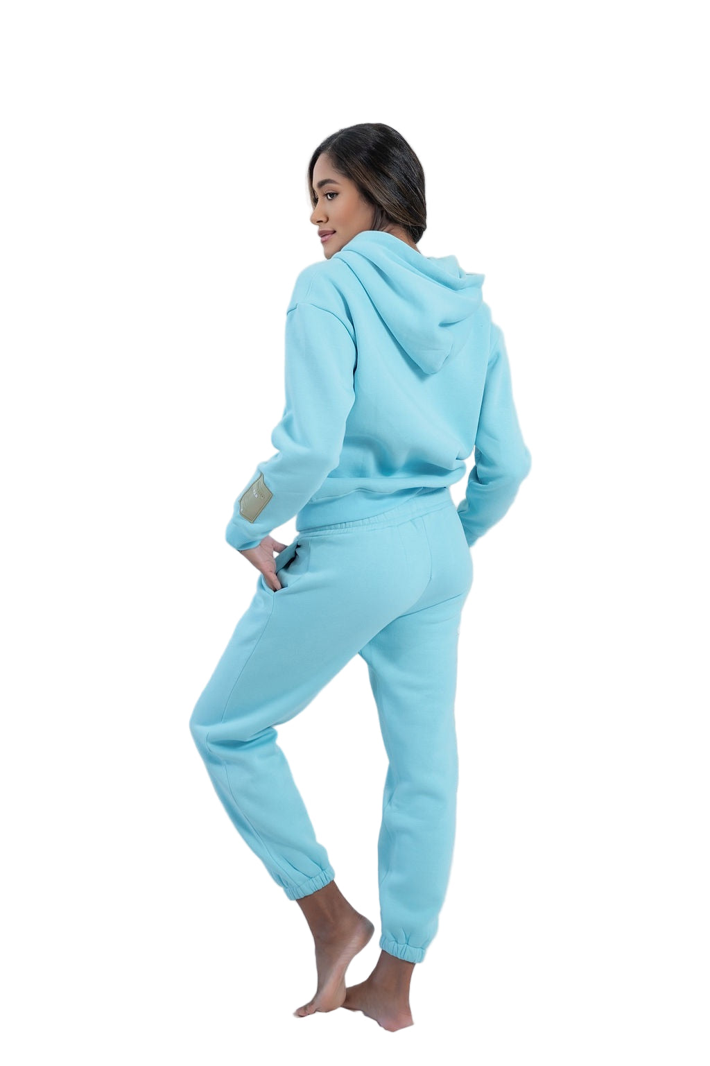 Cloud Hug Hoodie Set-Aquamarine