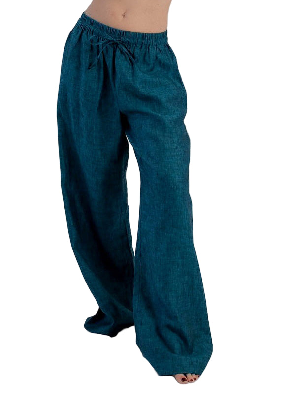 Emerald Linen Pant