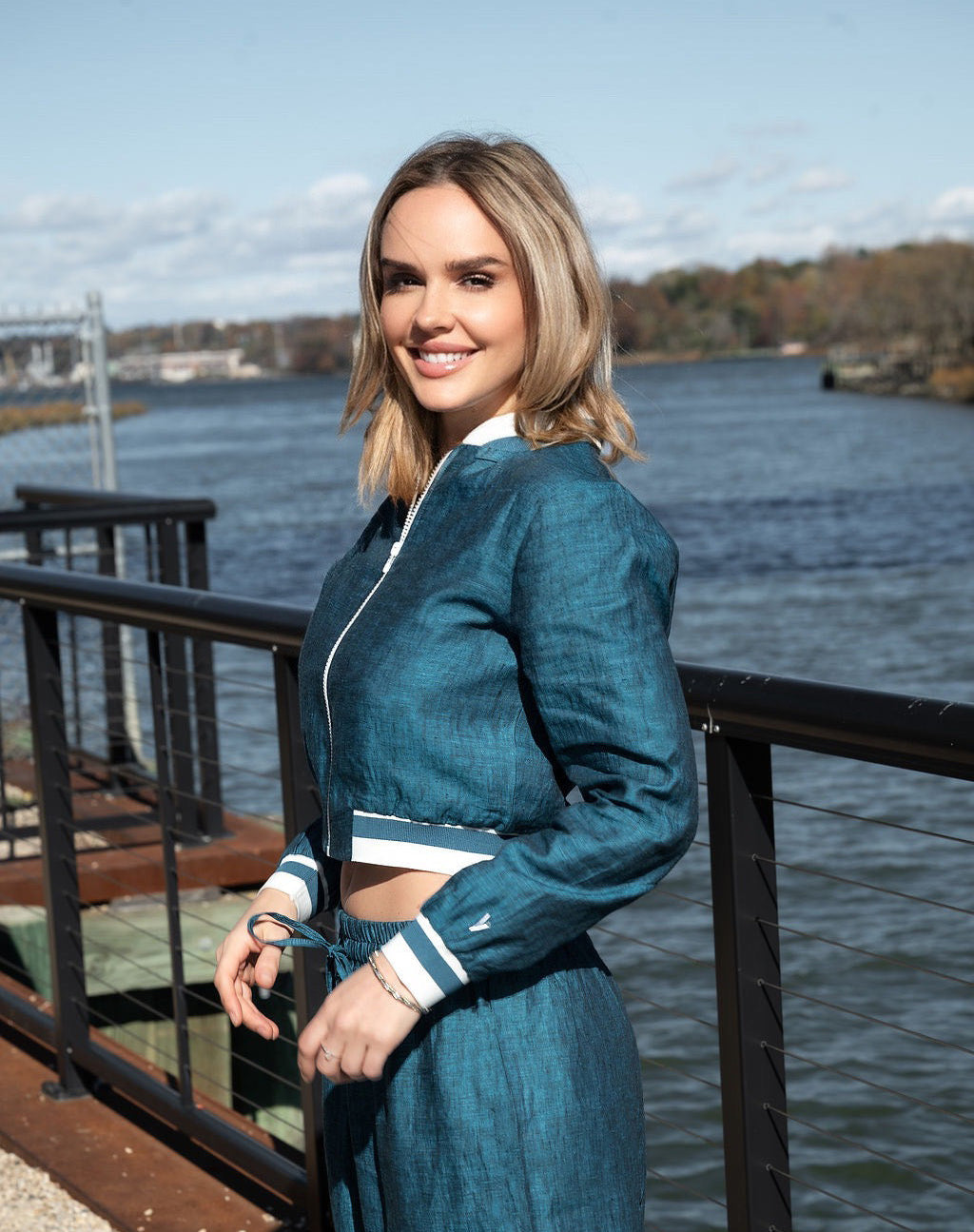 Emerald Linen Jacket