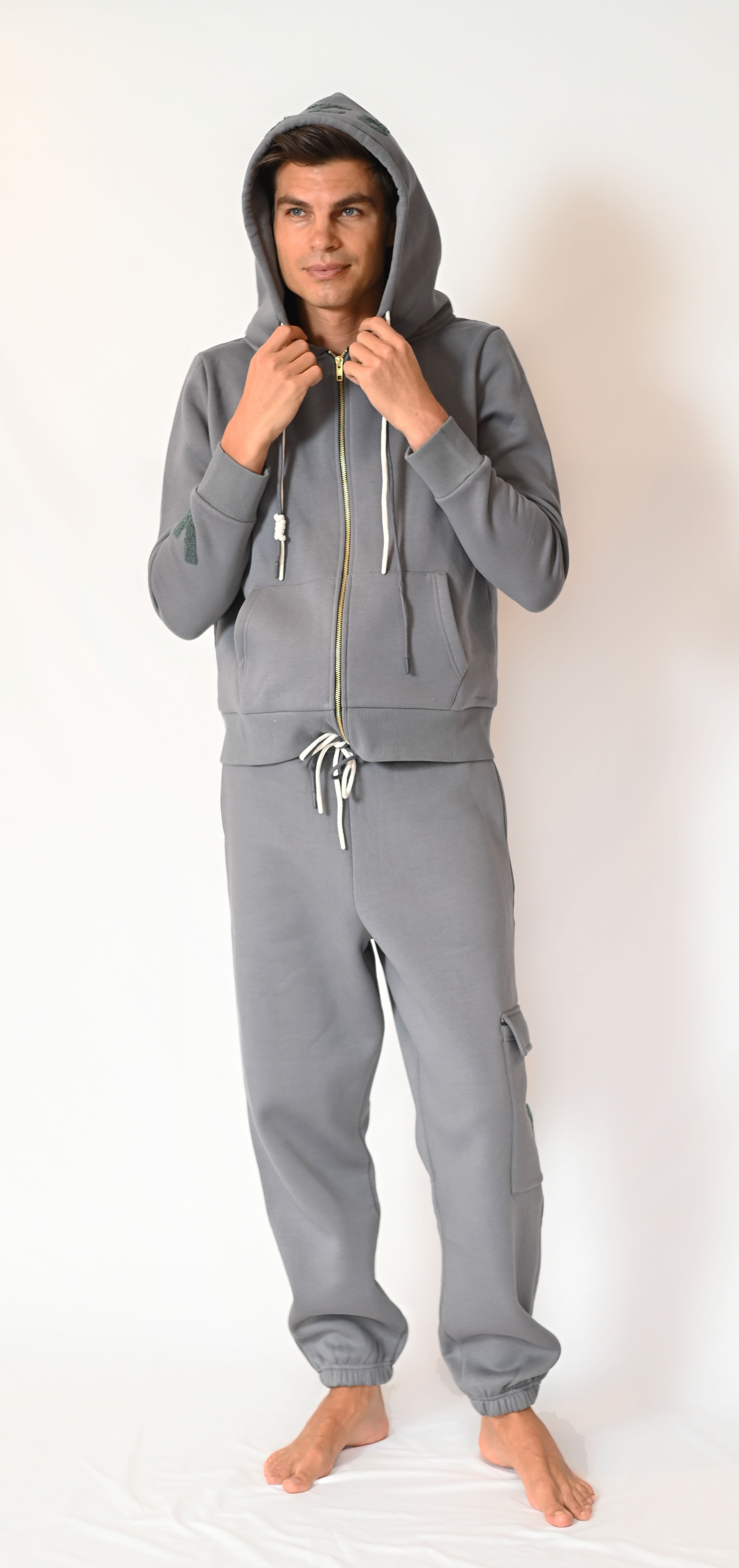 Zipper Hoodie - Smokey - Men