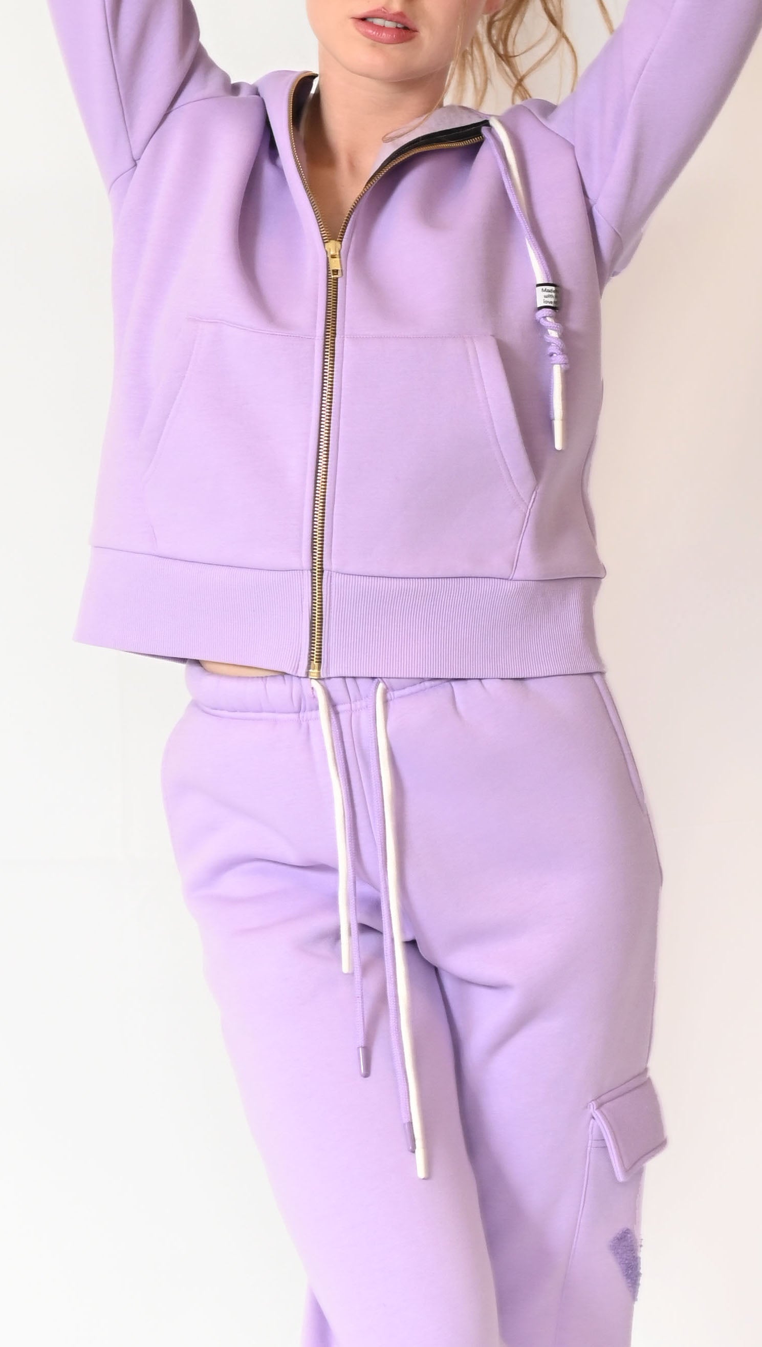 Zipper Hoodie - Lilac - Women