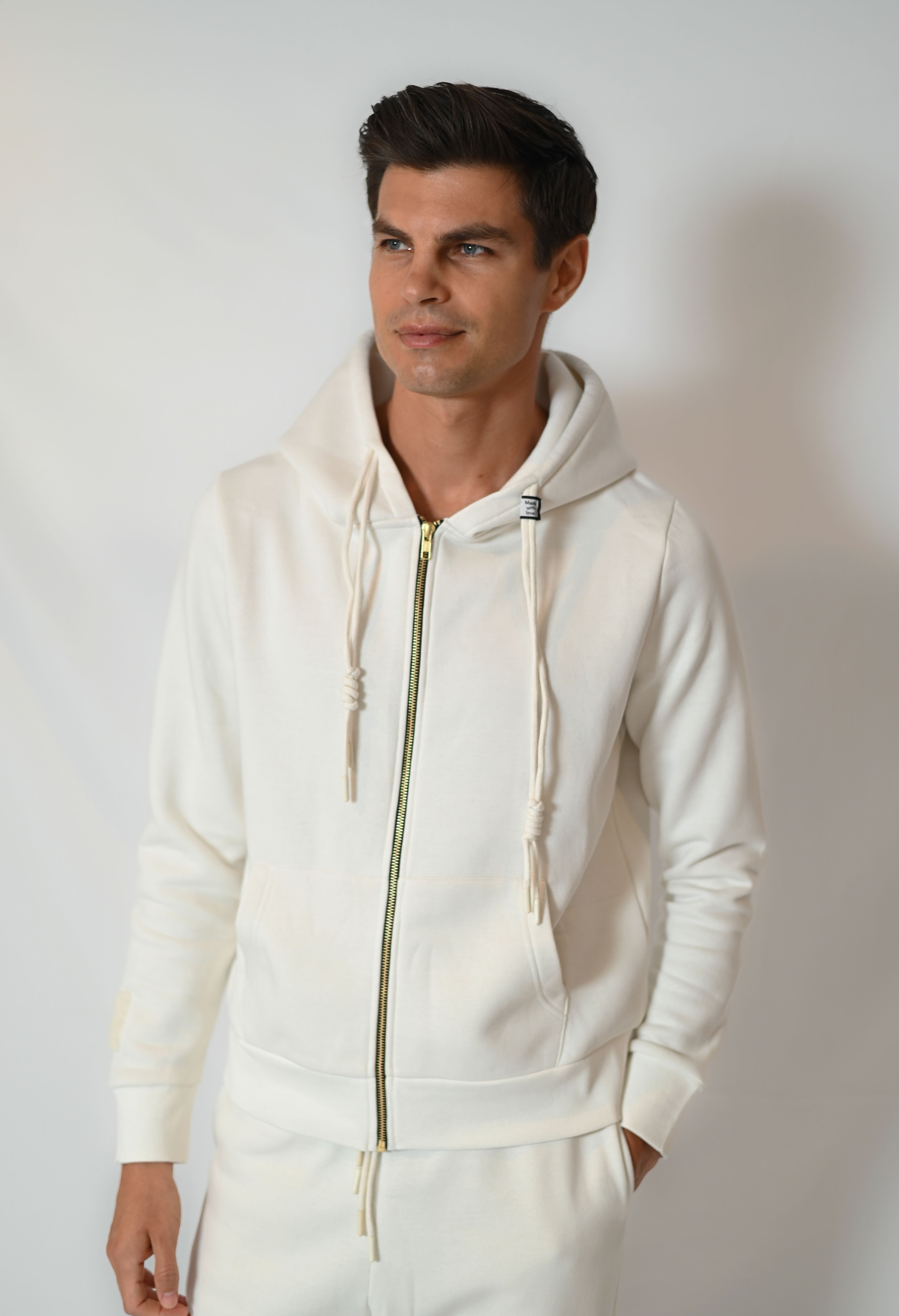 Zipper Hoodie - Butter Cream - Men