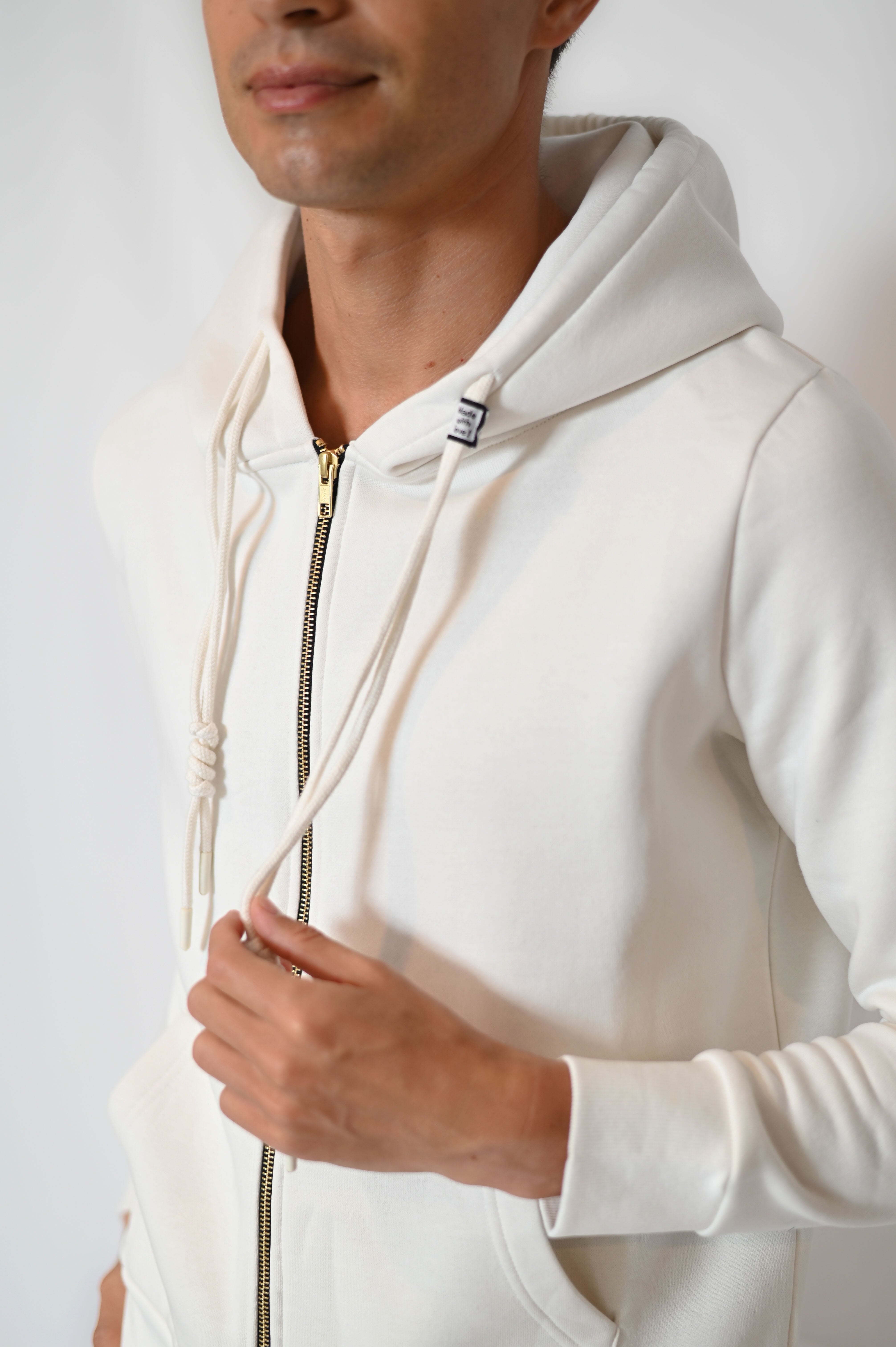 Zipper Hoodie - Butter Cream - Men