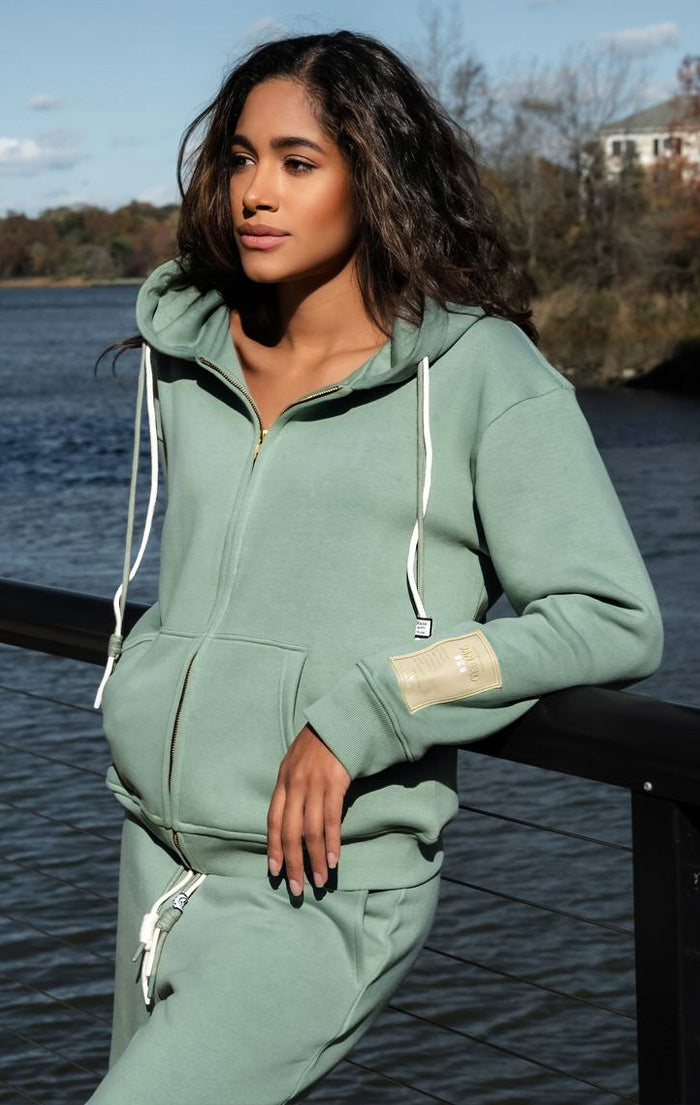 Cloud Hug Hoodie-Mint green