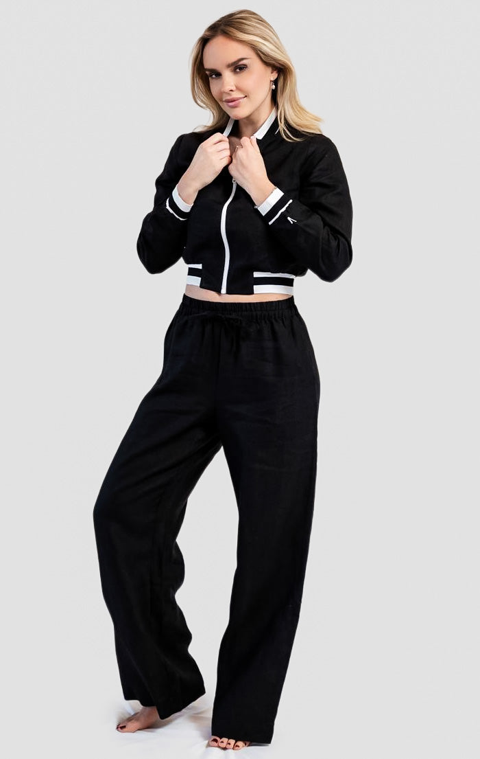 Black linen Pant