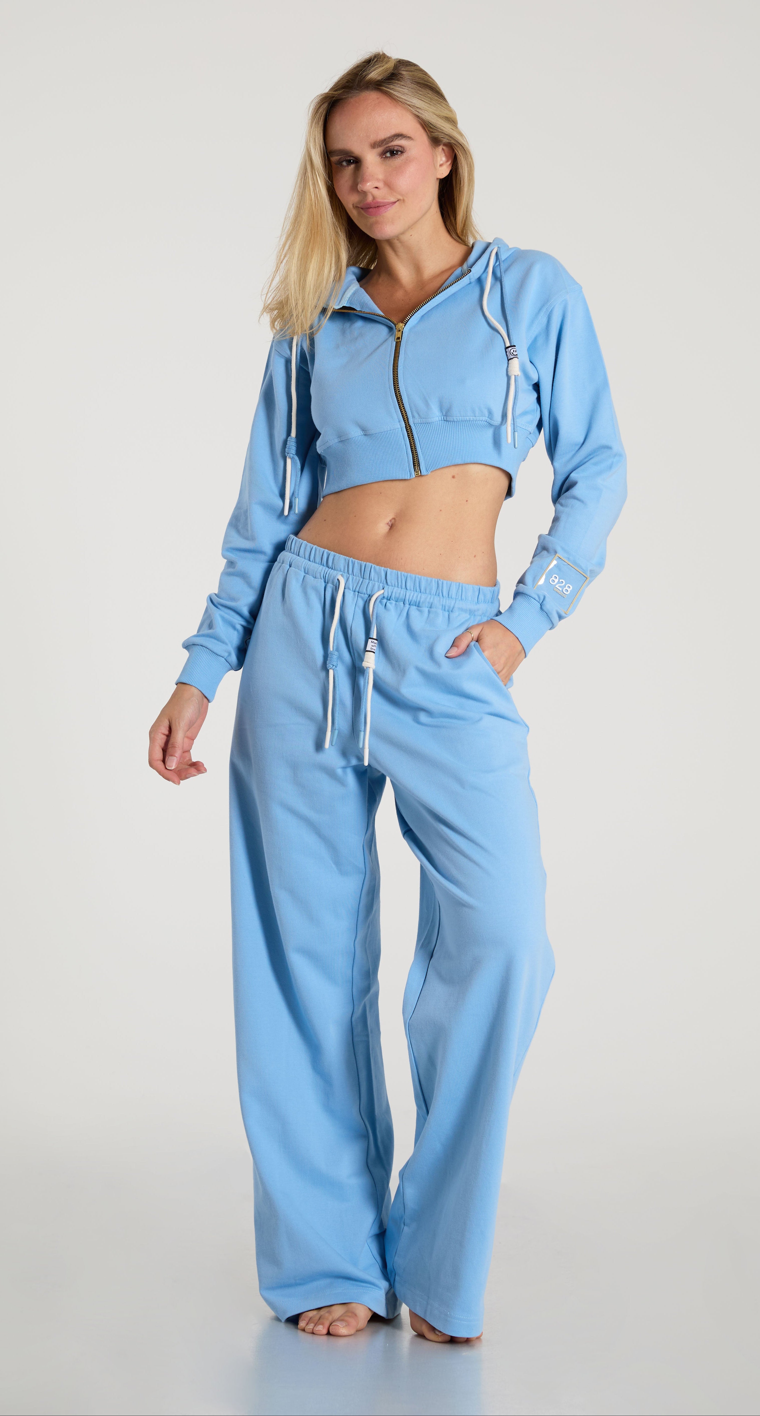 BARELINE- Powder Blue Wide Pant