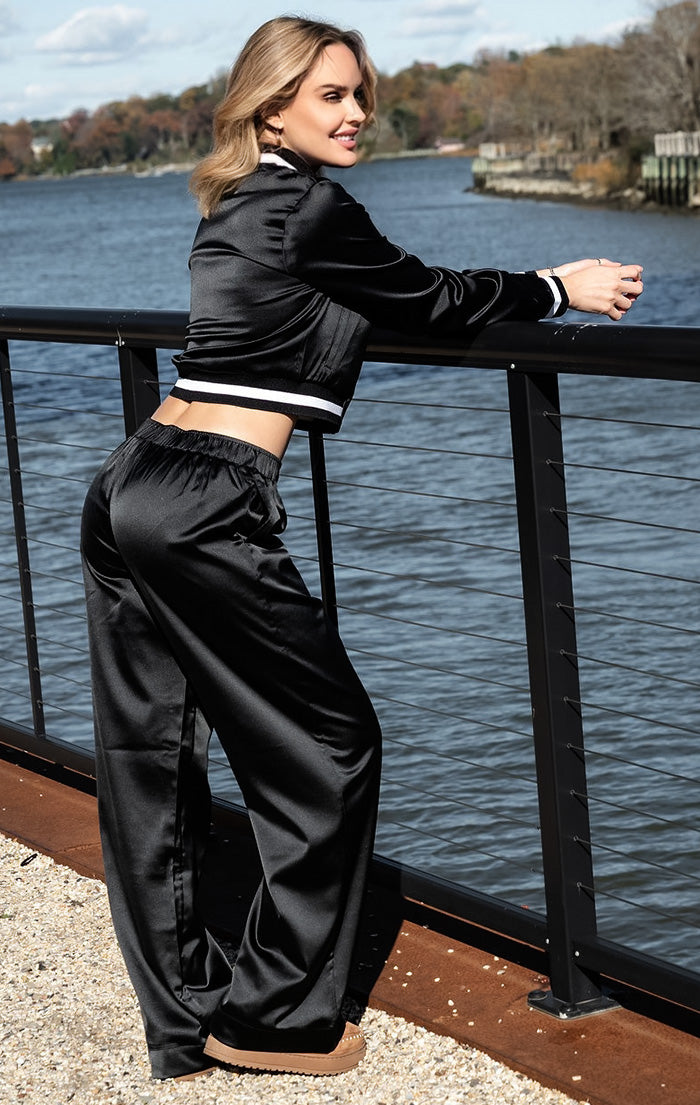 Flash Jet Black Wide Pant