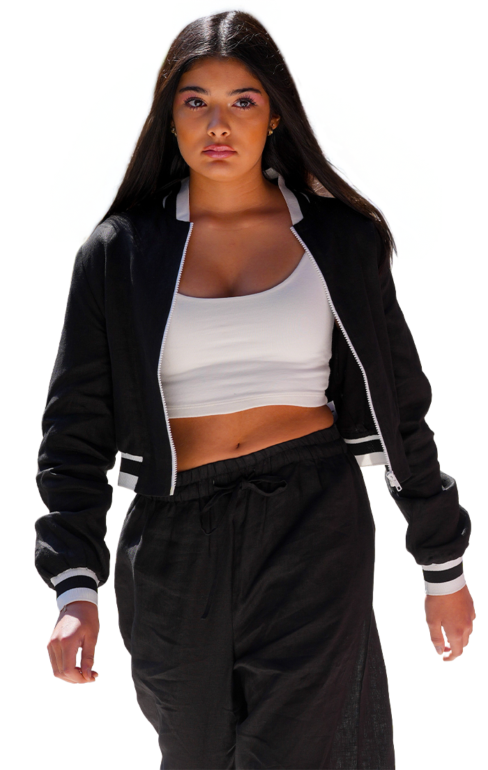 Black linen Jacket