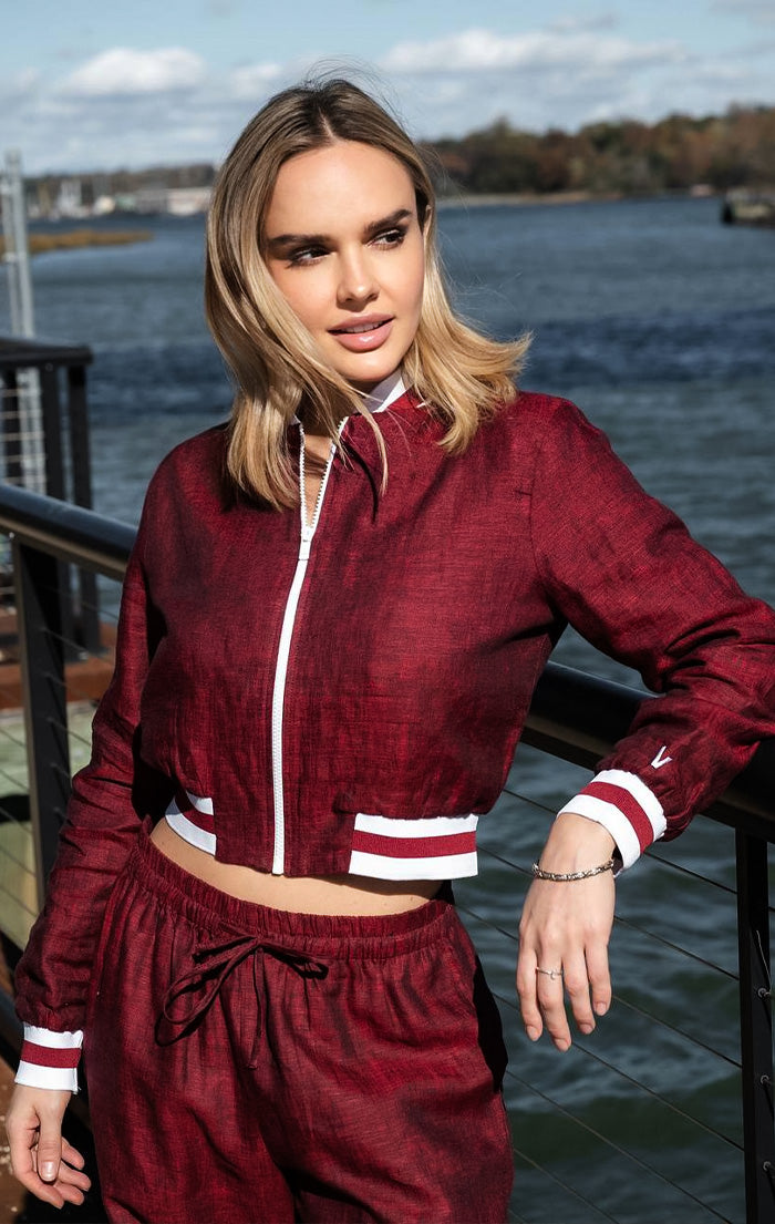 Linen Jacket-Wine Seduction