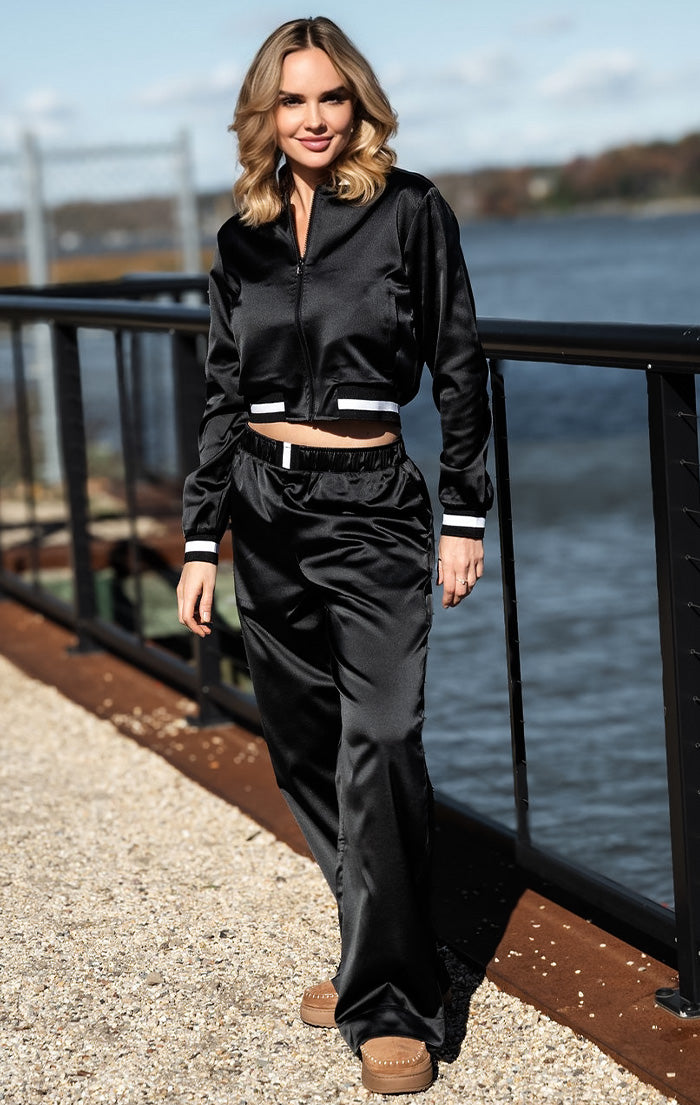 Flash Jet Black Wide Pant