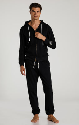 Black Lightest French Terry Hoodie - Men