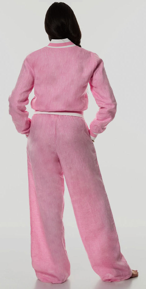 Luvra linen Jacket- Cotton Candy