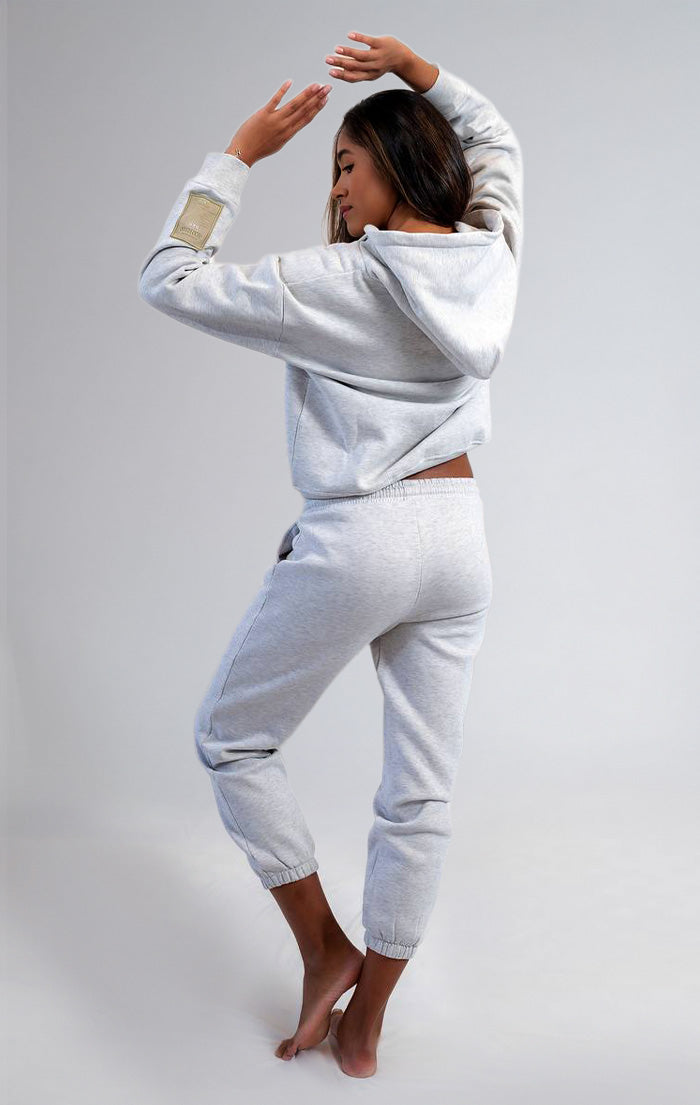 CLOUD HUG HOODIE-Lt Heather Grey