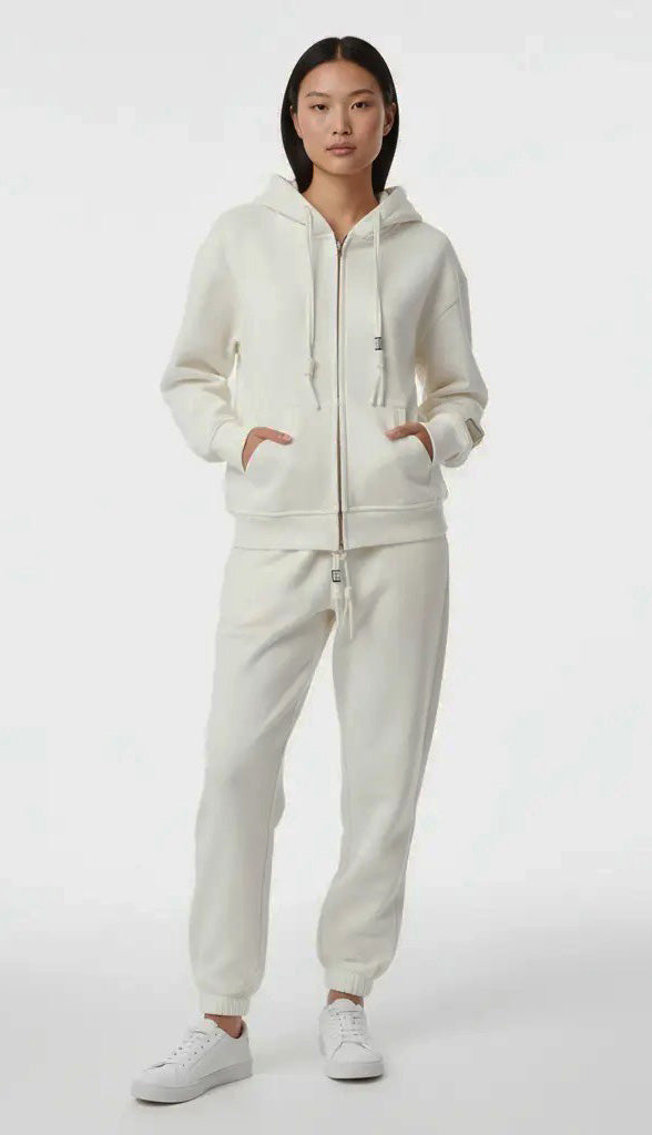 Cloud Hug Hoodie Set- Vanilla