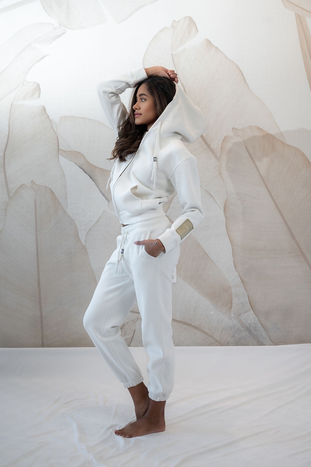 Cloud Hug Hoodie Set- Vanilla