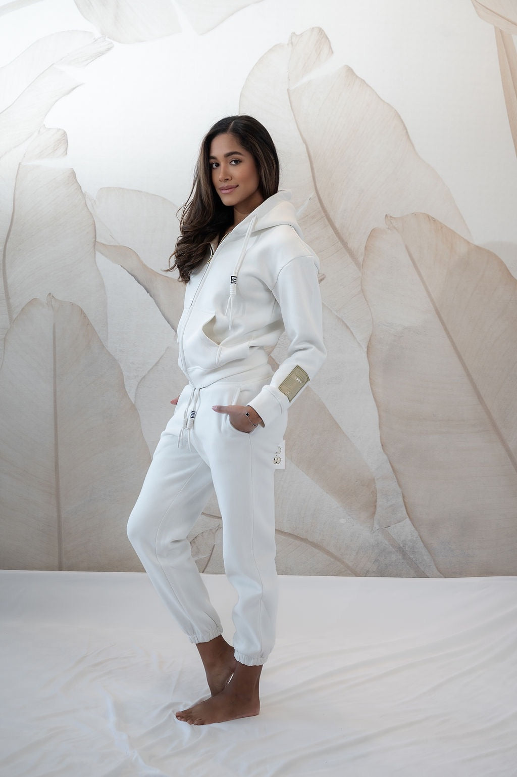 Cloud Hug Hoodie Set- Vanilla