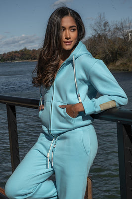 Cloud Hug Hoodie-Aquamarine