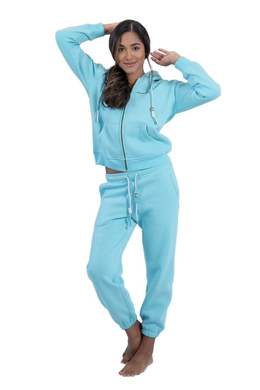 Cloud Hug Hoodie-Aquamarine