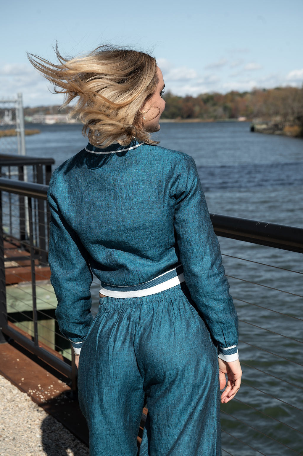 Emerald Linen Jacket