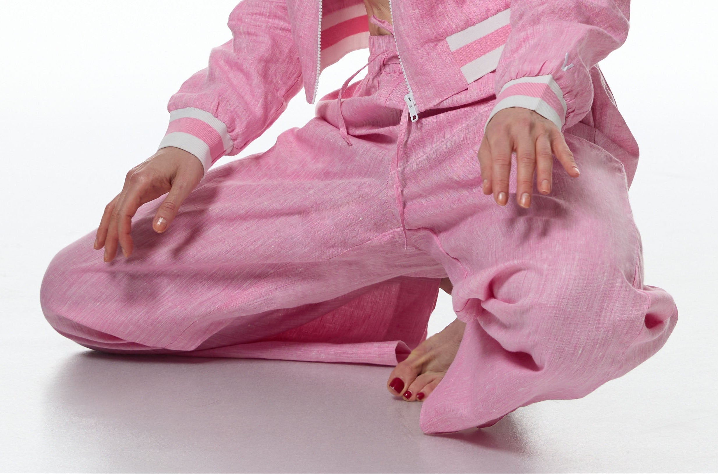 Luvra linen Pant- Cotton Candy