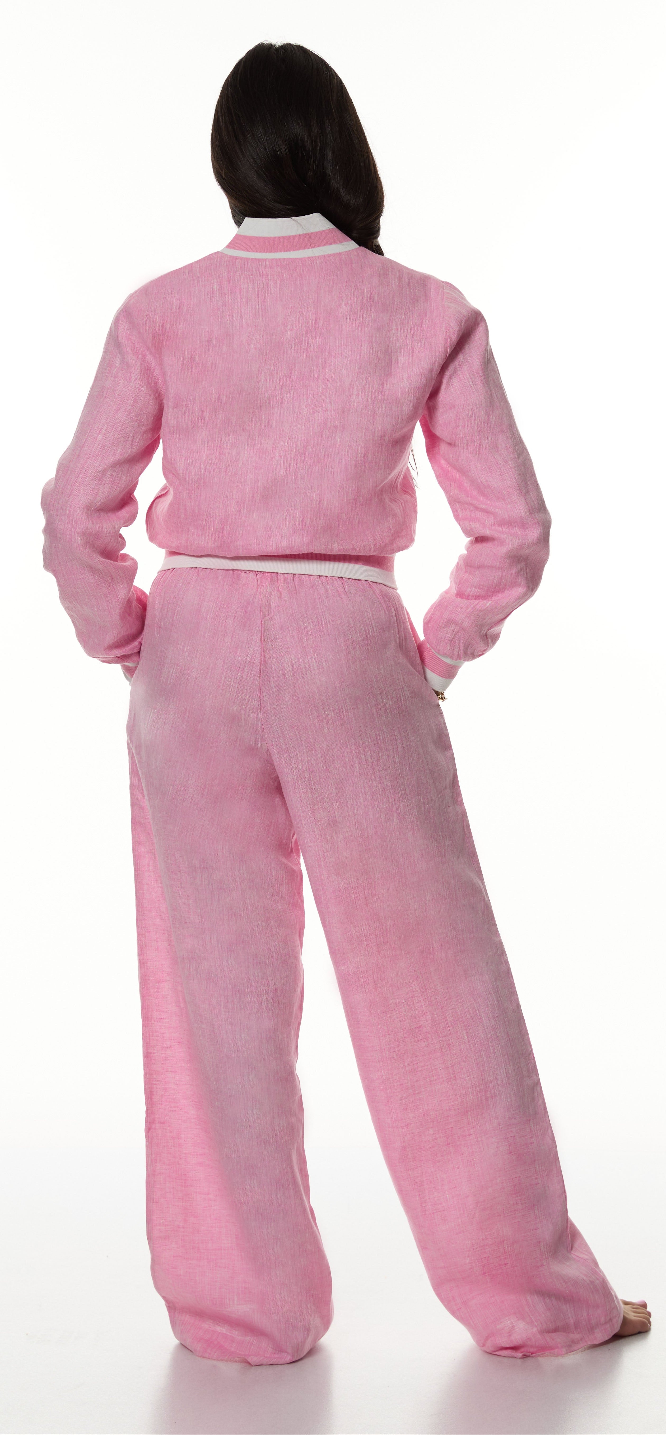 Luvra linen Pant- Cotton Candy