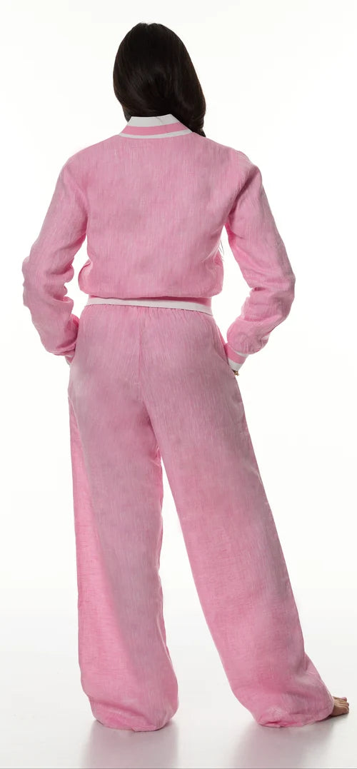 Luvra linen Jacket- Cotton Candy