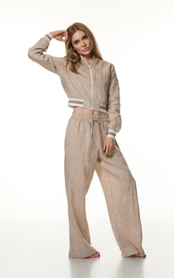 Sandy Beige Linen Set
