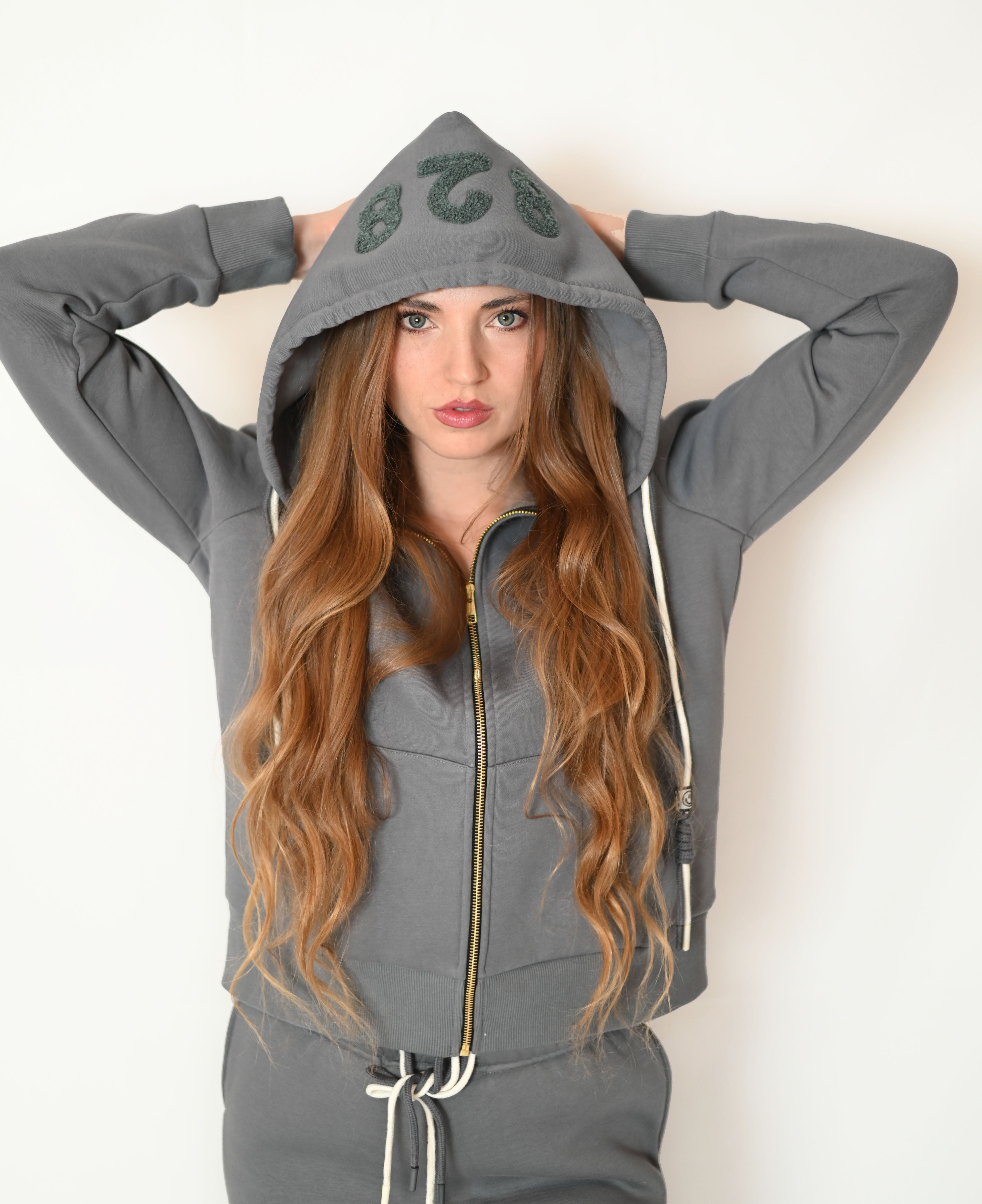 Zipper Hoodie - Smokey - Women