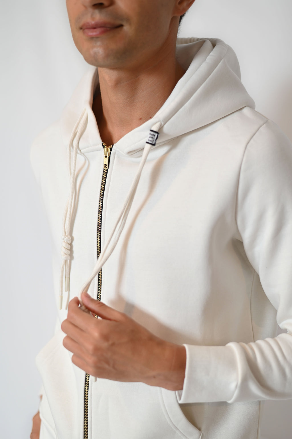 Zipper Hoodie - Butter Cream - Men