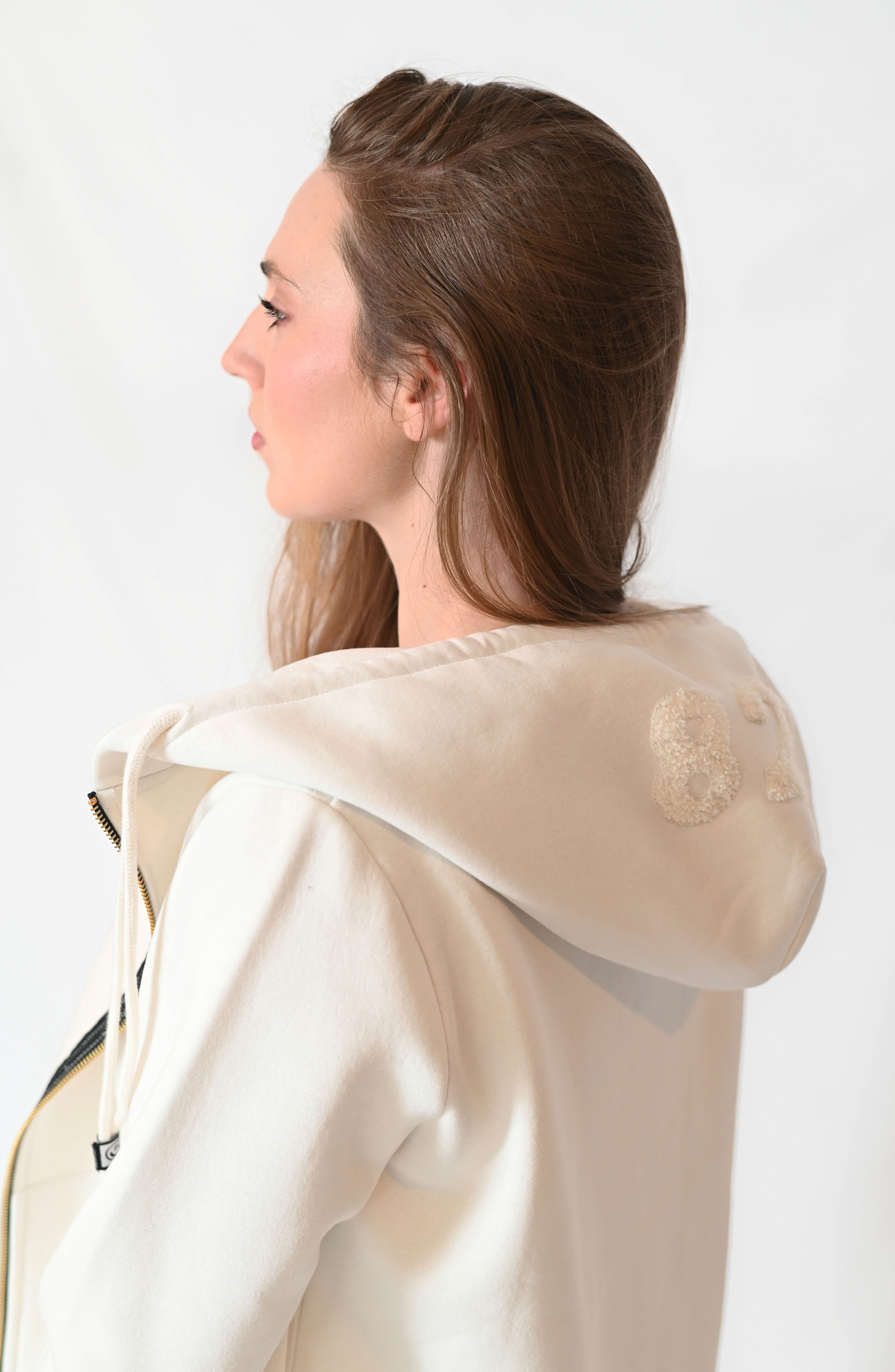 Zipper Hoodie - Butter Cream - Women